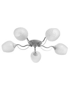 Люстра «Элия» 5хЕ27 40 Вт бело-хромовый 49×49×18 см Bayerlux