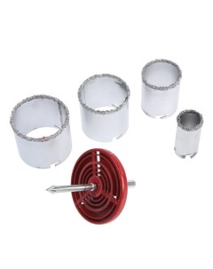 Набор коронок кольцевых по керамике, 33-53-67-73 мм, 4 шт. Tundra