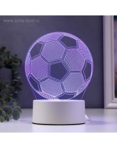 Светильник «Футбольный мяч» LED RGB от сети 9.5×12.5×16 см Risalux