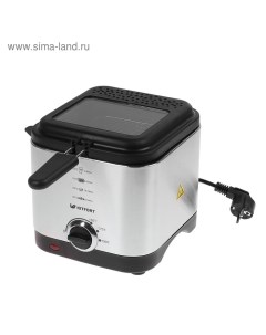 Фритюрница Kitfort КТ-2017, 900 Вт, 1.5 л, 3 режима, серебристая