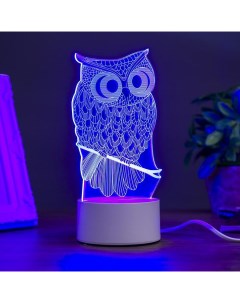 Светильник «Филин» LED RGB от сети 9.5×10×19 см Risalux