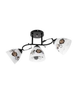 Люстра потолочная «Арья», 3хЕ27, 40 Вт, черный, 58×26 см Bayerlux