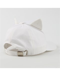 Кепка детская «Котик», с ушками, белый р-р52-54 5-7 лет Overhat kids