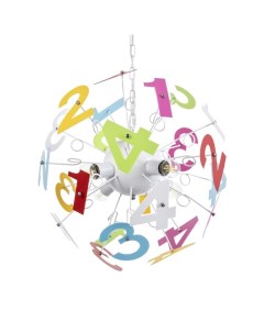 Люстра потолочная «Алфавит», 4хЕ27, 40 Вт, цветной, 56×56×70 см Bayerlux