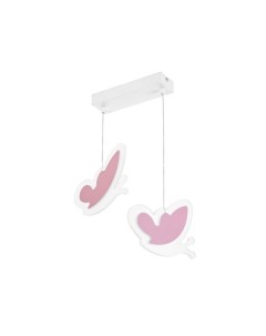 Светильник подвесной «Бабочки» LED 32 Вт розовый 35×5×60 см Bayerlux