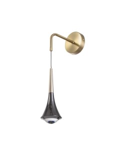 Бра «Зенит» LED 3000К черный золото 20×20×80ми Bayerlux