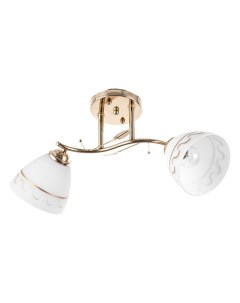 Люстра потолочная «Аквила», 2хЕ27, 40 Вт, золото, 48×26 см Bayerlux