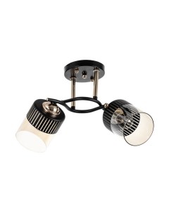 Люстра «Галион», 2хЕ27, 40 Вт, черный/золотой, 48×26 см Bayerlux