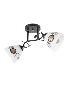 Люстра потолочная «Арья», 2хЕ27, 40 Вт, черный, 47×26 см Bayerlux