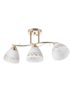 Люстра потолочная «Аквила», 3хЕ27, 40 Вт, золото, 58×26 см Bayerlux