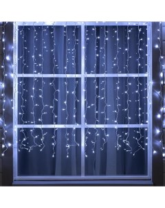 Гирлянда «Занавес» 2×1.5 м, IP44, УМС, белая нить, 360 LED, свечение белое, 220 В Luazon lighting