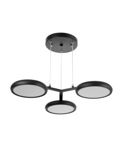 Люстра потолочная «Алис», 3хLED, 72 Вт, 3000-6000К, черный, 52×52×100 см Bayerlux