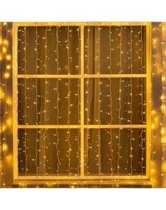 Гирлянда «Занавес» 2×3 м, IP44, УМС, белая нить, 760 LED, свечение тёплое белое, 220 В Luazon lighting