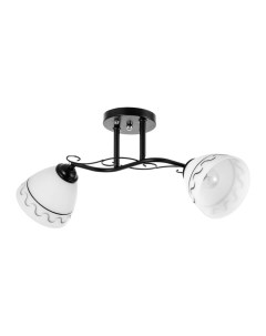 Люстра потолочная «Аврора», 2хЕ27, 40 Вт, черный, 48×26 см Bayerlux