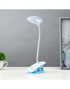 Настольная лампа сенсорная 16751/1 LED 2 Вт 6000К USB АКБ синий 14.5×6×41 см Risalux