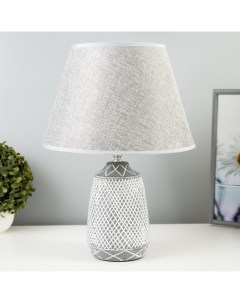 Настольная лампа «Медея» МИКС Е27 40 Вт серый 24×24×38 см Risalux