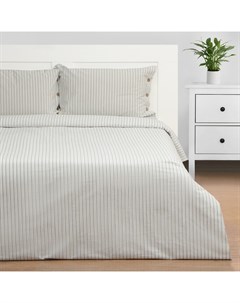 Постельное бельё евро «» White stripes, жатый хлопок Этель