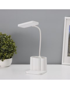 Светильник настольный с подставкой под телефон и ручки, 3 отсека, 5 Вт LED USB 2700-6500К Risalux