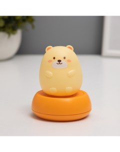 Светильник «Пузатый мишка» LED USB 300 mAh=3 режима 7.5×7.5×9.5 см Risalux