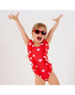 Купальник детский «Сердца», рост 86-92 см (28) Kaftan
