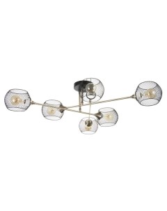 Люстра «Эстэт» 6хЕ27 40 Вт черный 98×98×23 см Bayerlux