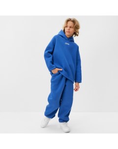 Костюм детский (худи, брюки) : Basic Line KIDS, oversize, синий, рост 164 см Minaku
