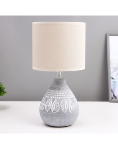 Настольная лампа «Моника» Е14 40 Вт серый 17×17×33 см Risalux