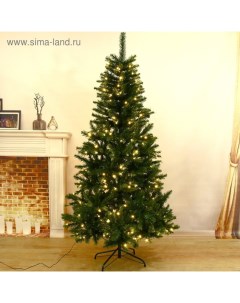 Искусственная ёлка с гирляндой Led «. Эксклюзив классик», 180 см, d нижнего яруса 105 см, 646 ПВХ веток отгибаются Зимнее волшебство