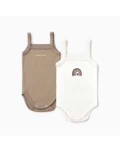 Комплект боди Rainbow 2 шт, рост 74-80 см Крошка я