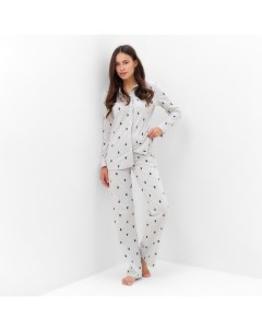 Пижама новогодняя женская (футболка, брюки) «Елки», размер 48-50 Kaftan