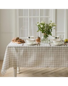 Скатерть «. Клетка», 145×145±3 см,100% п/э, рогожка 130 г/м Доляна