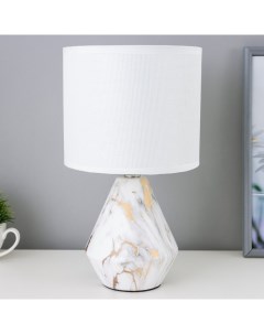 Лампа настольная «Ильмрамор» 1хЕ14 40 Вт бежевый 17.5×17.5×30.5 см Risalux