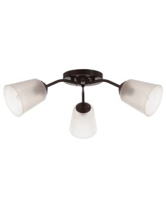 Люстра на потолок «Онлайн», 3×15 Вт, Е27, венге/прозрачный Bayerlux