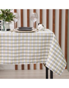 Скатерть «», жёлтая, 140×180 см, 100% п/э Этель