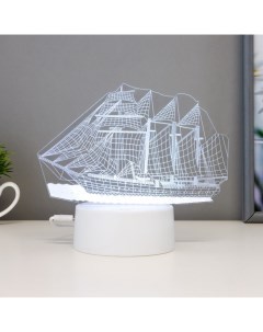 Светильник сенсорный «Фрегат» LED 7 цветов USB/от батареек белый Risalux