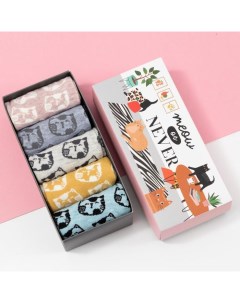 Носки женские Never, набор 5 пар, р-р 35-38 Kaftan