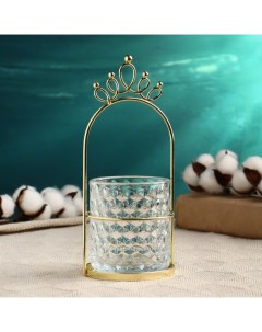 Кашпо стеклянное на подставке, 20х9,5см Take it easy