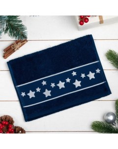 Полотенце махровое «Snowflakes» 50×90 см, 100% хлопок, 360 г/м² Этель