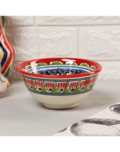 Коса Риштанская Керамика, d=15,5 см, керамика, красная Шафран