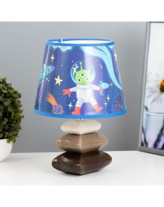 Настольная лампа с абажуром «Инопланетяне», Е14, 15 Вт, 20×20×28 см Risalux