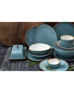 Салатник «Церера», 440 мл, 15.5×13.4 см, фарфор, голубой Magistro