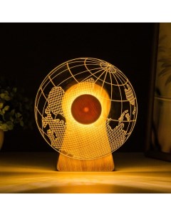 Светильник сенсорный «Глобус» LED крутится 6 Вт USB 15×4×16 см Risalux