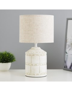 Настольная лампа «Асни» Е14 40 Вт бело-серый 19×19×32 см Risalux