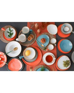 Тарелка глубокая «Церера», 1.1 л, d=22 см, фарфор, коричневая Magistro