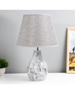 Настольная лампа «Фьюжн» E14 40 Вт серый 25×25×39 см Risalux