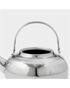 Заварочный чайник «Гретель», 1.6 л, металлическое сито, нержавеющая сталь, хромированный Доляна