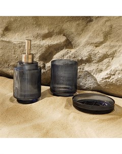 Аксессуары для ванной SL Home, 3 предмета: дозатор, мыльница, стакан Sima-land home