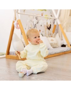 Комплект детский (свитшот и брюки), рост 62-68 см, айвори Minaku