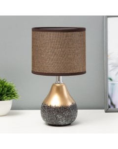 Настольная лампа «Лиана» Е14 40 Вт черно-золотой 15×15×28 см Risalux