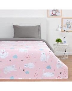 Покрывало 1.5-спальное «» Sweet cats, 145×210 см, хлопок 100% Этель